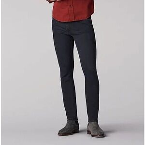 NWT Lee Skinny Fit Black 30 x 32 Jeans in color Stealth Stretch Casual